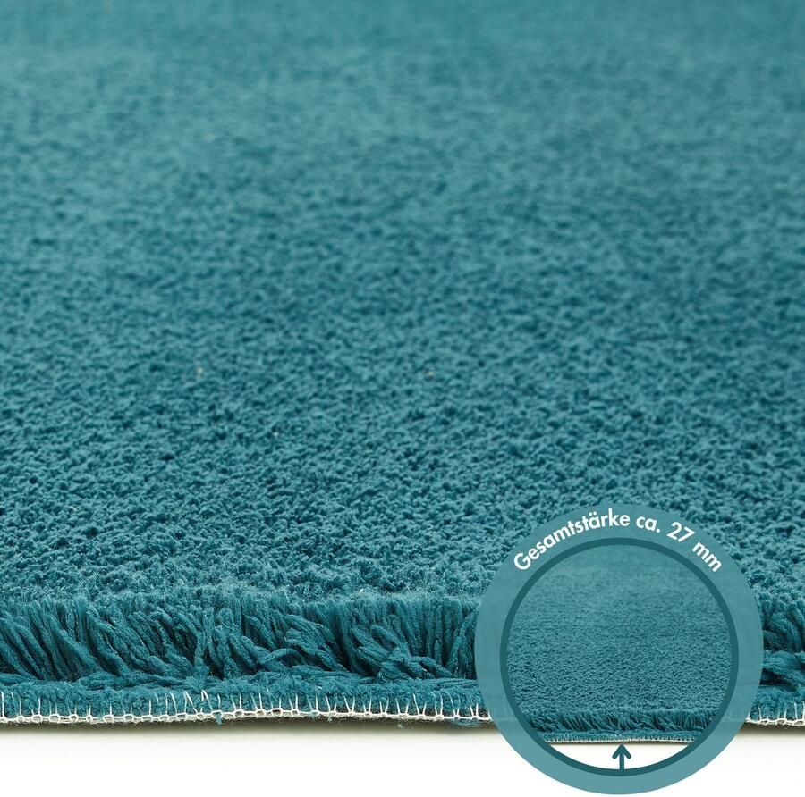 Andiamo Vloerkleed San Paolo Uni kleuren zachte kwaliteit ideaal in de woonkamer & slaapkamer - Foto 2