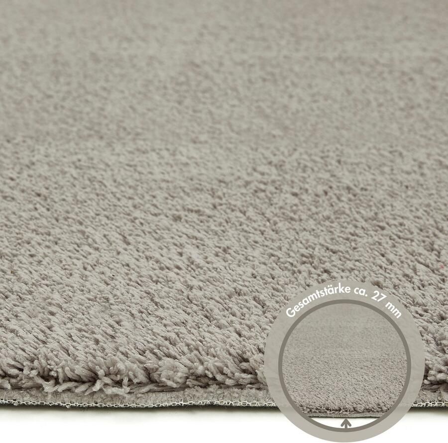 Andiamo Vloerkleed San Paolo Uni kleuren zachte kwaliteit ideaal in de woonkamer & slaapkamer - Foto 3