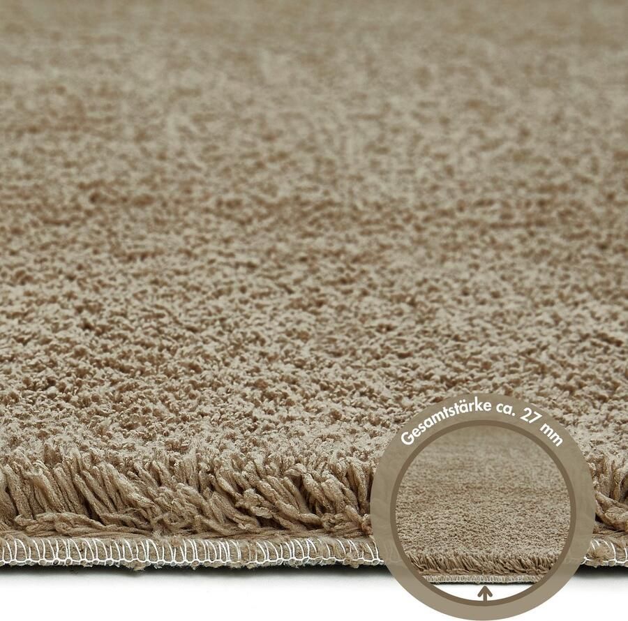 Andiamo Vloerkleed San Paolo Uni kleuren zachte kwaliteit ideaal in de woonkamer & slaapkamer - Foto 3