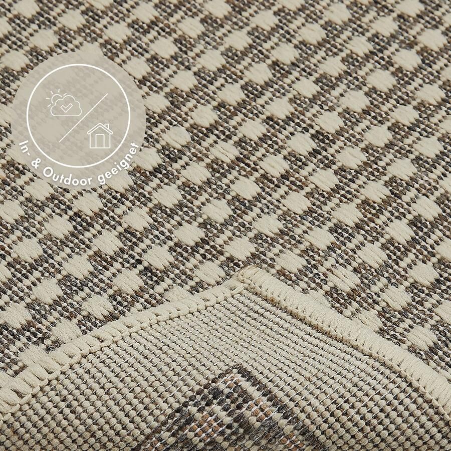 Andiamo Vloerkleed Savannah Platweefsel geschikt voor binnen en buiten woonkamer