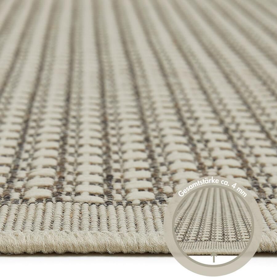 Andiamo Vloerkleed Savannah Platweefsel geschikt voor binnen en buiten woonkamer - Foto 2