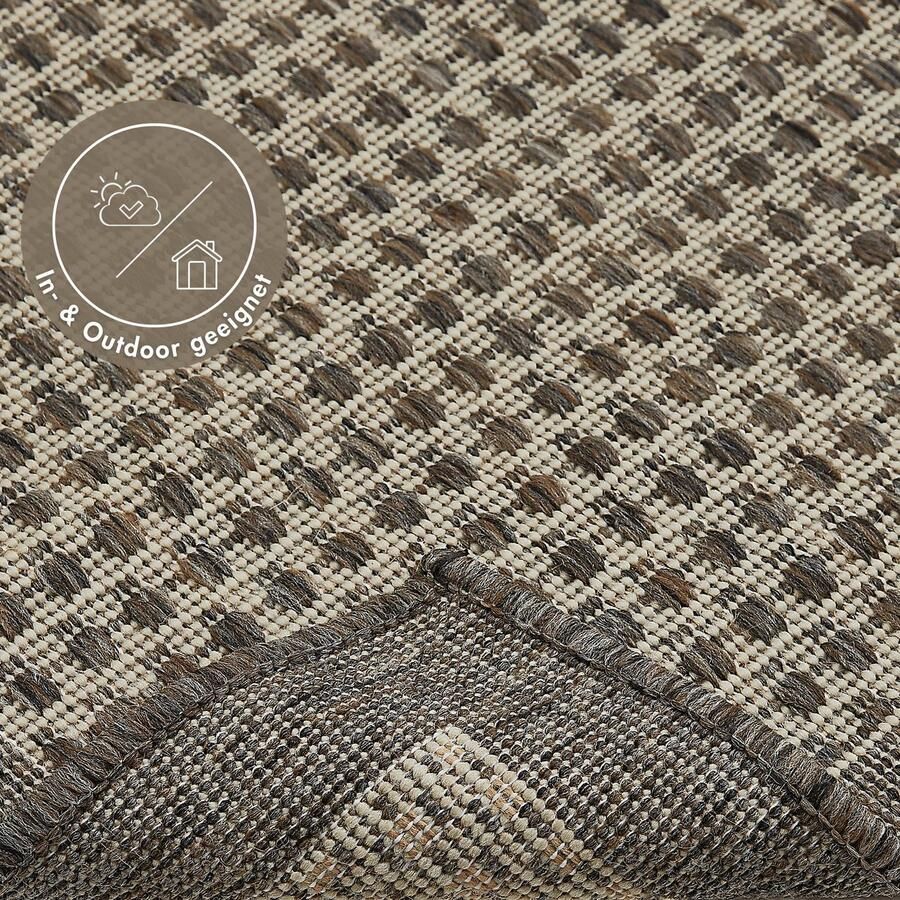Andiamo Vloerkleed Savannah Platweefsel geschikt voor binnen en buiten woonkamer - Foto 2