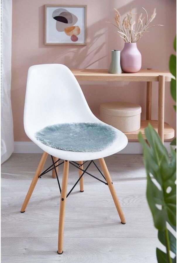 Andiamo Zitkussen lam-imitatiebont rond ø 40 cm ook als set van 4 - Foto 3