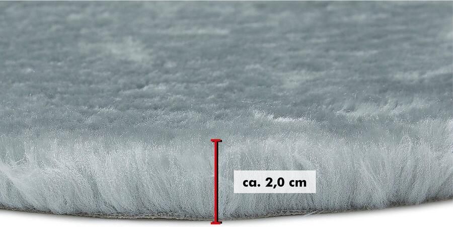 Andiamo Zitkussen lam-imitatiebont rond ø 40 cm ook als set van 4 - Foto 8