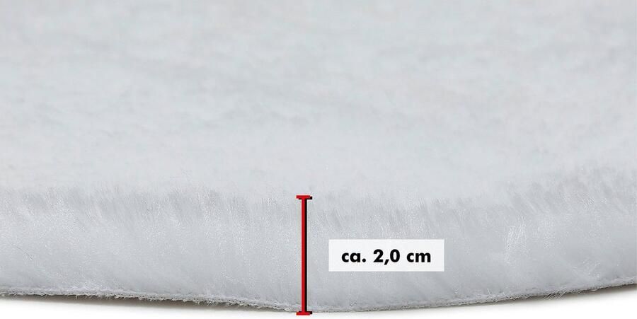 Andiamo Zitkussen lam-imitatiebont rond ø 40 cm ook als set van 4 - Foto 8