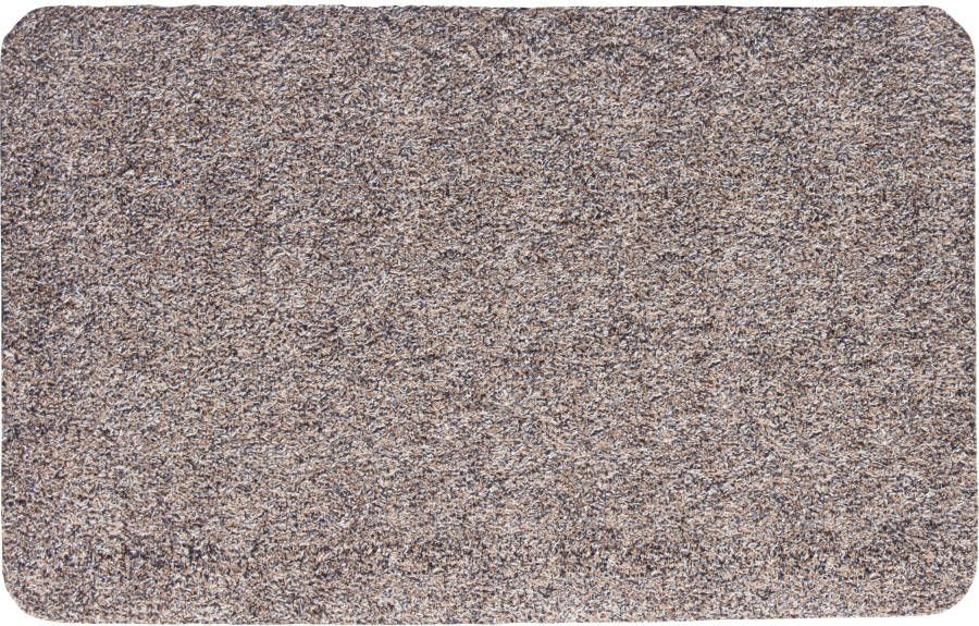 Andiamo deurmat Samson vuilvangmat van katoen voor de entree van het huis kan gebruikt worden als deurmat binnen deurmat in overdekte buitenruimtes of als huisdierenmat 50 x 80 cm graniet - Foto 2