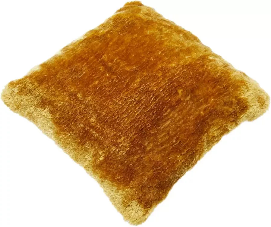 Andiamo Vachtkussen Sierkussen lam imitatiebont Sierkussen vierkant 40x40 cm imitatiebont met vulling microvezel (1 stuk)
