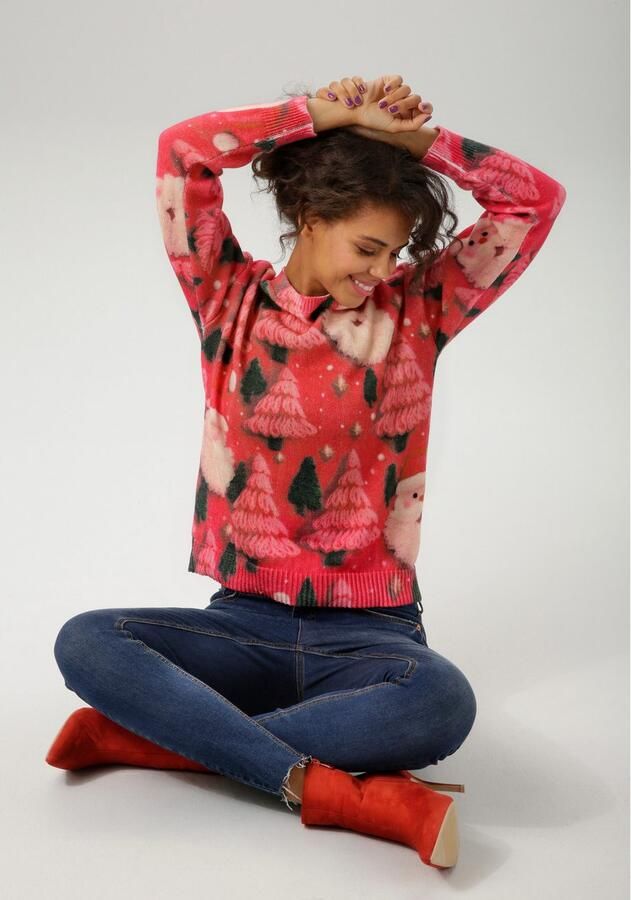 Aniston CASUAL Kersttrui - Foto 5