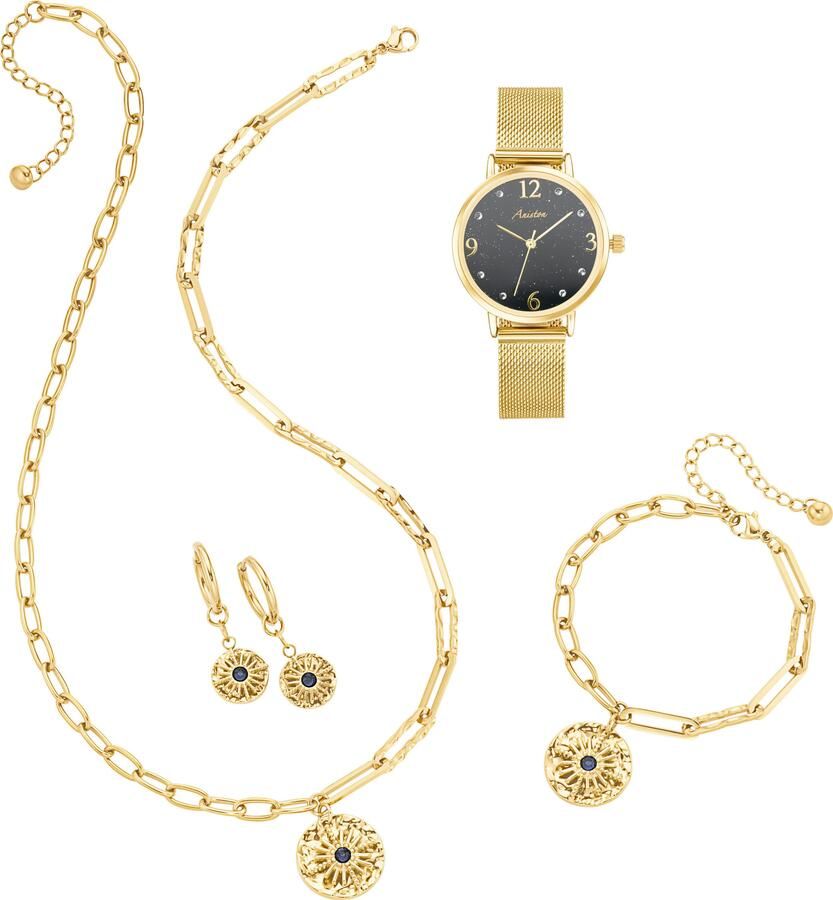 Aniston JEWELRY & WATCHES Adventskalender Kalender 2025 cadeau set kerst horloge ketting armband creolen (set 7-delig) - Foto 4