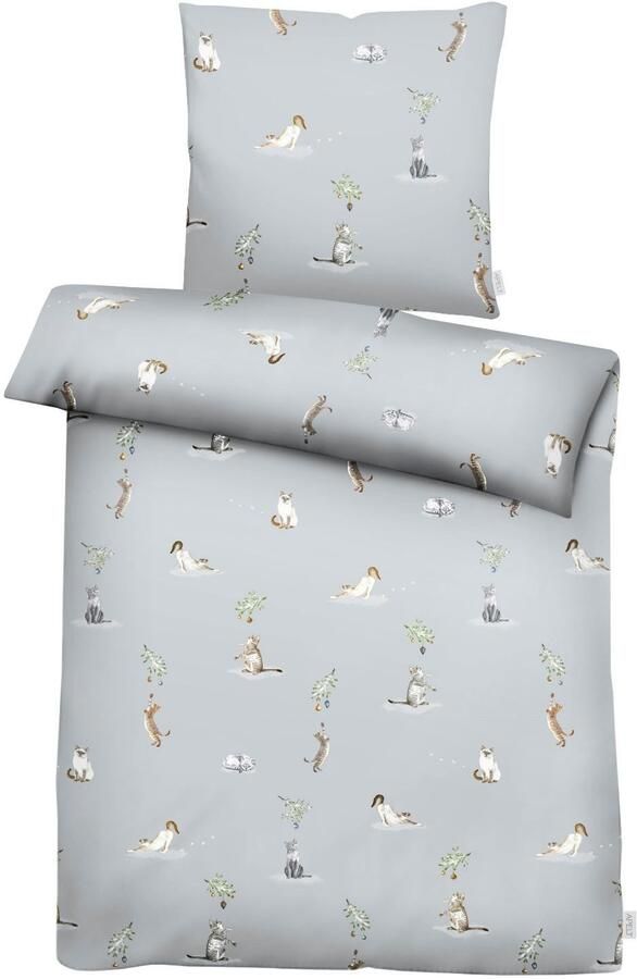 APELT Beddengoed Cats GOTS Kattenmotieven (2-delig) - Foto 3