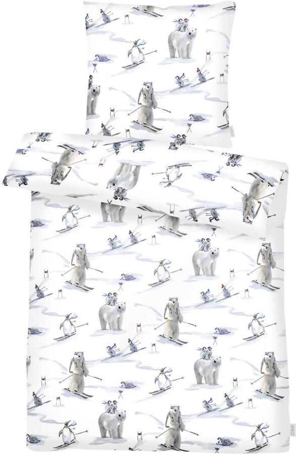 APELT Beddengoed Nils GOTS IJsberen en pinguïns (2-delig) - Foto 3