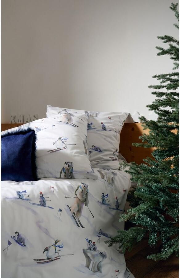 APELT Beddengoed Nils GOTS IJsberen en pinguïns (2-delig) - Foto 2