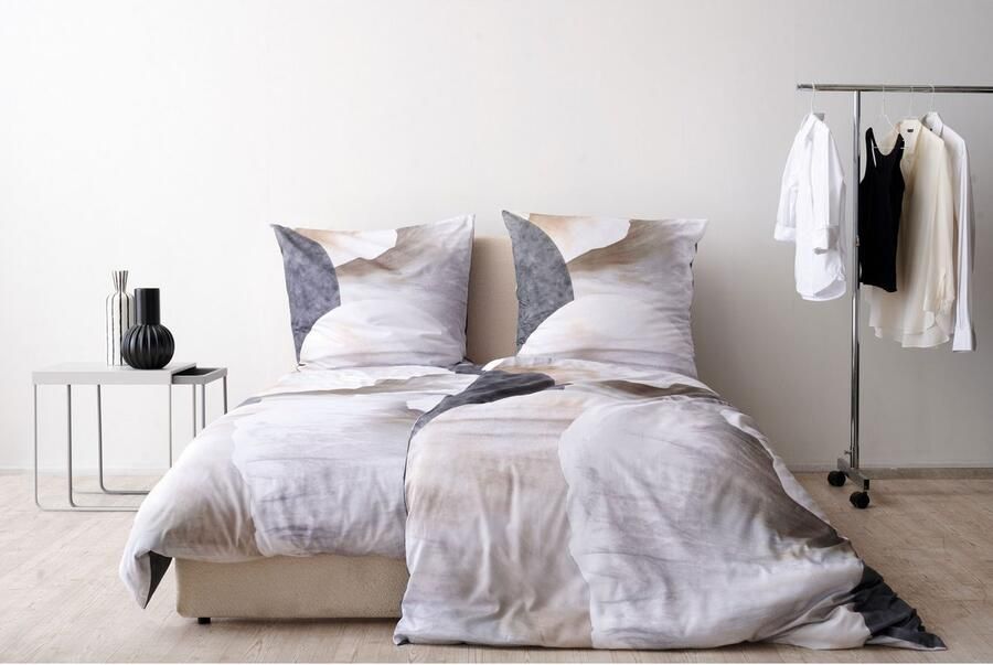 APELT Beddengoed Silence GOTS sfeervolle kleurensilhouetten (2-delig) - Foto 2