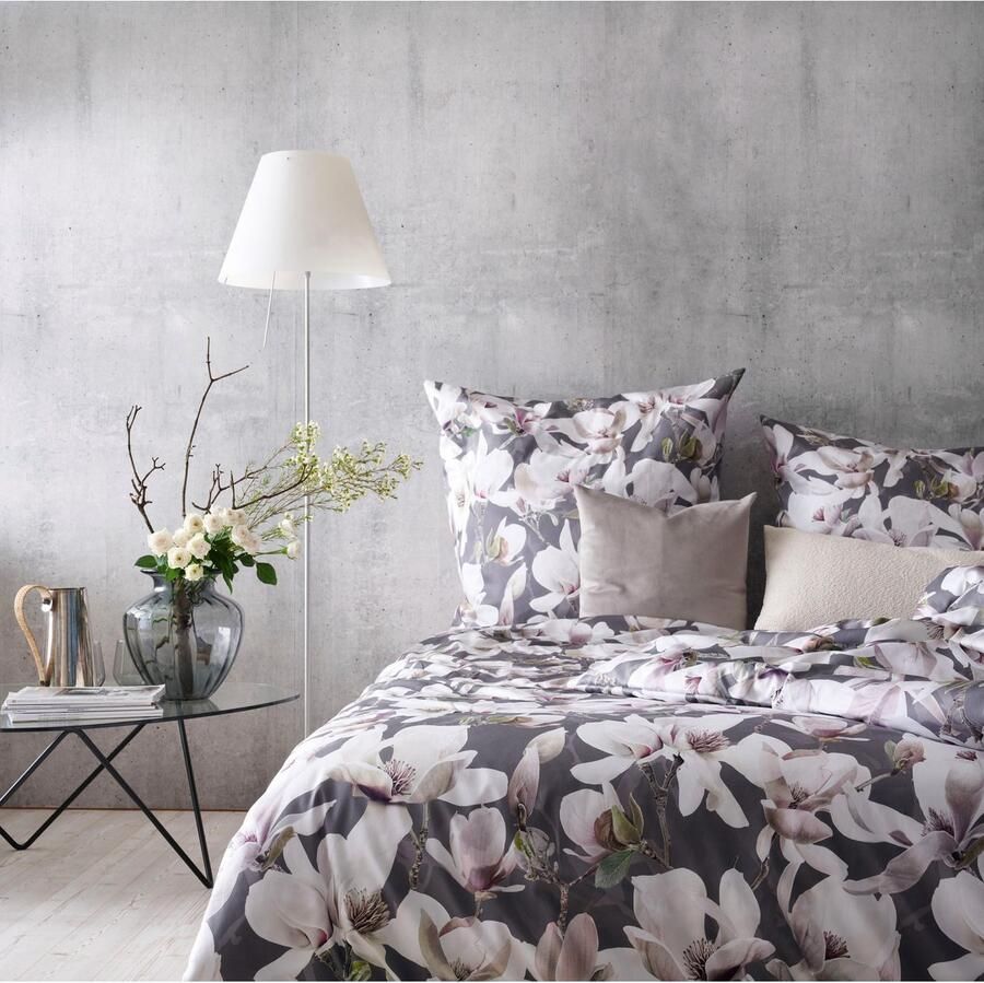 APELT Omkeerbaar beddengoed Dorothy exclusief ontwerp beddengoed met grote magnoliestelen