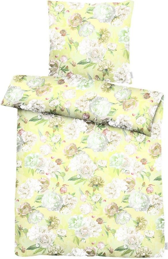 APELT Omkeerbaar beddengoed Sarah elegante pioenrozen en rozenblaadjes exclusieve zomer beddengoed - Foto 2