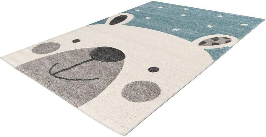 Lalee Amigo Vloerkleed- Vloer kleed Beer Sterren- Tapijt Karpet 120x170 – Blauw - Foto 5