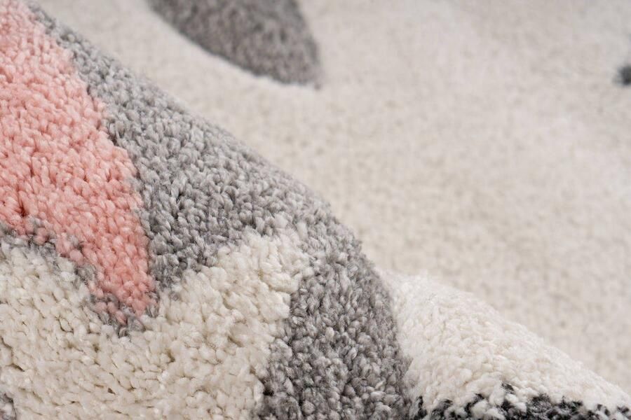 Lalee Amigo – Vloerkleed Vloer kleed Tapijt – Karpet Eenhoorn Unicorn 120x170 – Grijs – Roze - Foto 2