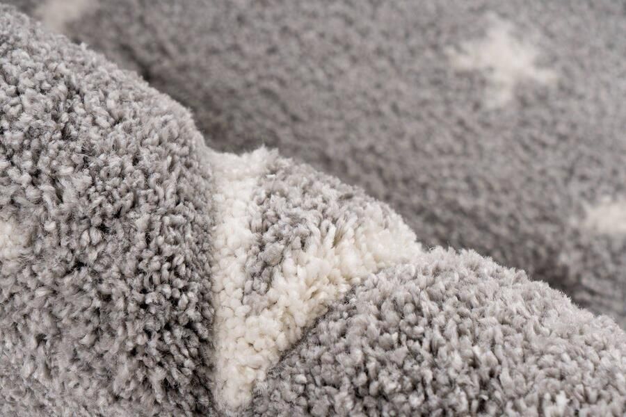 Kindervloerkleed kinderkamer Sterren- grijs- jongens Lalee kids karpet 120 x 170 cm zilver grijs - Foto 2