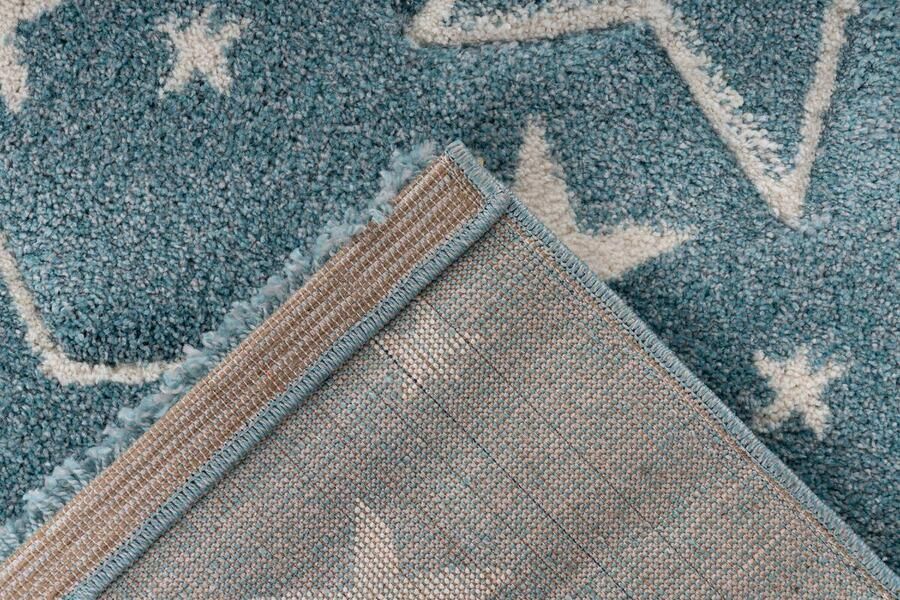 Lalee Amigo – Vloerkleed Vloer kleed Sterren kinderen Tapijt – Karpet 120x170 – Blauw - Foto 2