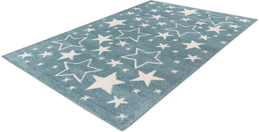Lalee Amigo – Vloerkleed Vloer kleed Sterren kinderen Tapijt – Karpet 120x170 – Blauw - Foto 6
