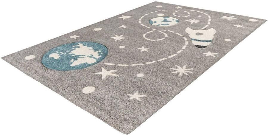 Lalee Amigo – Vloerkleed Vloer kleed Raket Tapijt – Karpet 120x170 – Grijs - Foto 6