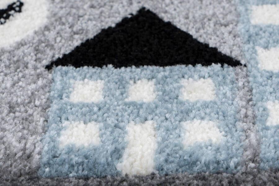 Lalee Amigo – Vloerkleed Vloer kleed Autobaan Tapijt – Karpet 120x170 – Grijs - Foto 3