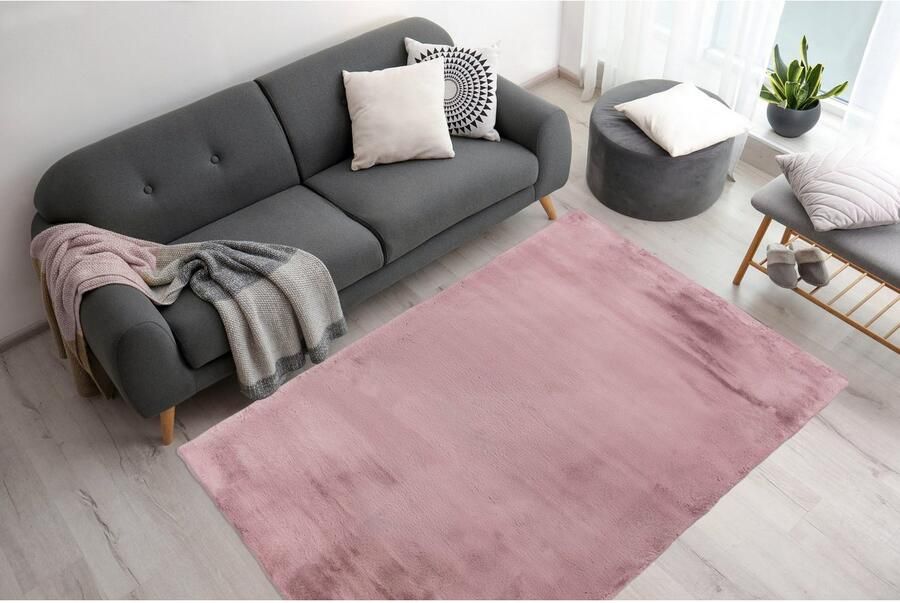 ARTE ESPINA Vachtvloerkleed Rabbit 100 Imitatiebont konijnenbont-gevoel superzacht hoogpolig vloerkleed - Foto 3