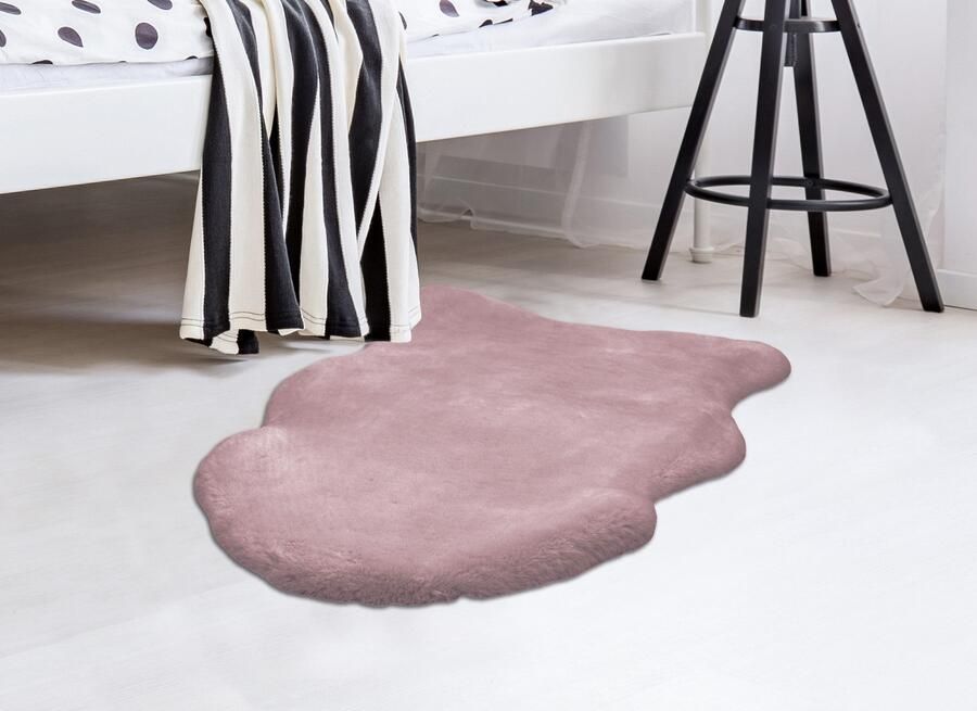 ARTE ESPINA Vachtvloerkleed Rabbit 200 Imitatiebont voelt aan als konijnenbont zacht woonkamer alle vertrekken hoge pool