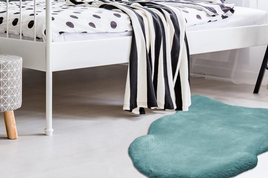 ARTE ESPINA Vachtvloerkleed Rabbit 200 Imitatiebont voelt aan als konijnenbont zacht woonkamer alle vertrekken hoge pool - Foto 3