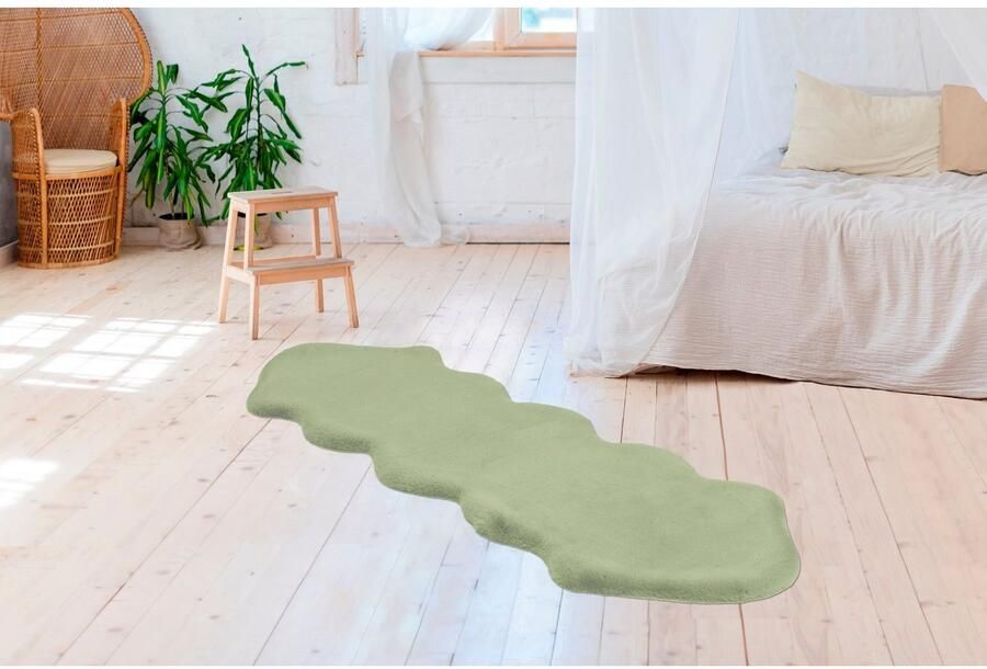 ARTE ESPINA Vachtvloerkleed Rabbit 300 Imitatiebont konijnenbont-gevoel superzacht ideaal als slaapkamerkleed - Foto 5