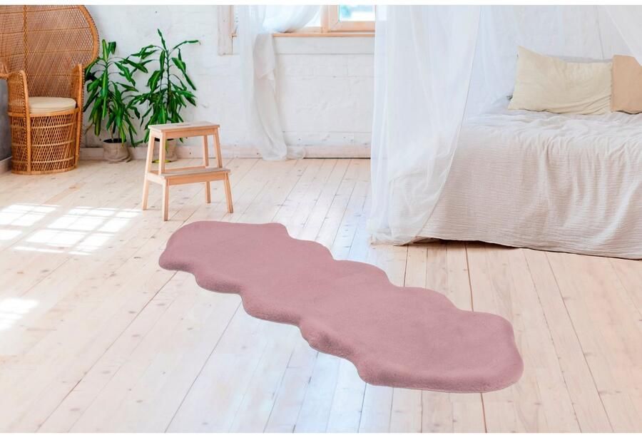 ARTE ESPINA Vachtvloerkleed Rabbit 300 Imitatiebont konijnenbont-gevoel superzacht ideaal als slaapkamerkleed - Foto 5