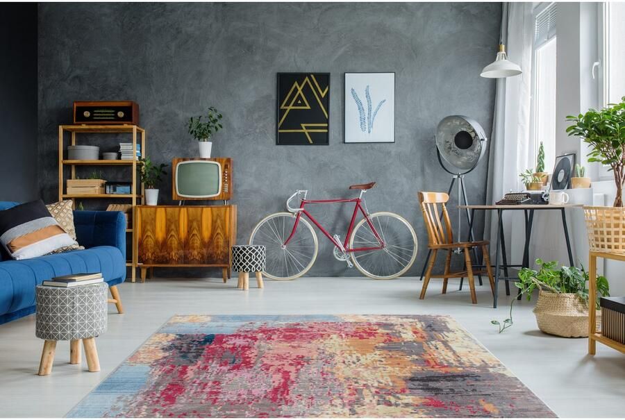 ARTE ESPINA Vloerkleed Antigua 400 Franjes tapijt in vintage-ontwerp schitterend kleurenspel - Foto 5