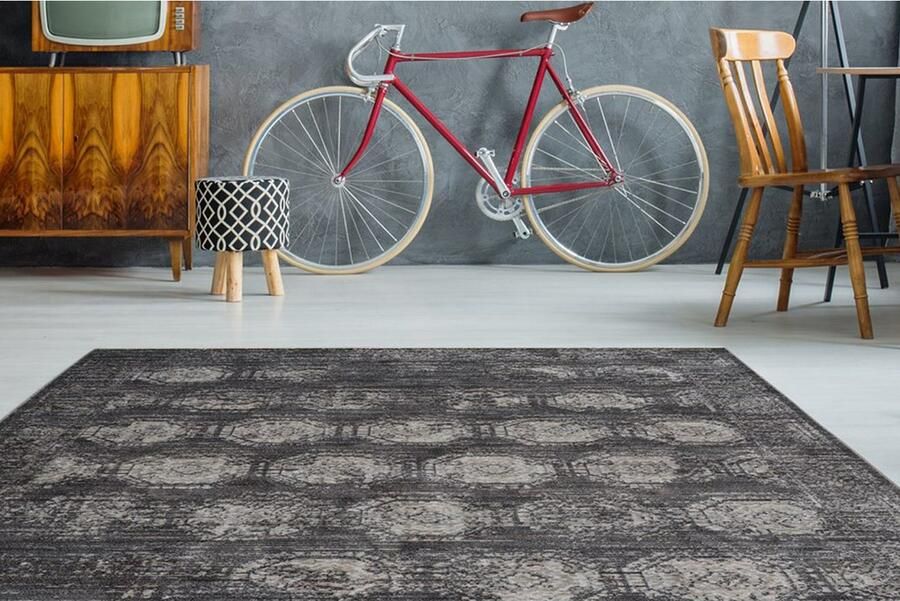 Bruno Banani Vloerkleed Mason Oriënt-decor vintage met randdessin met franje robuust gemakkelijk in onderhoud - Foto 4