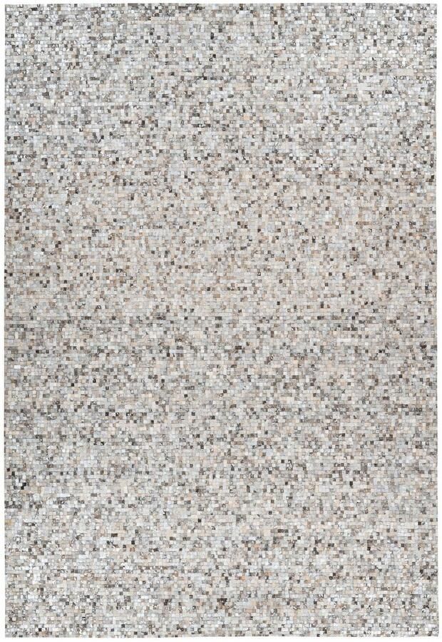 ARTE ESPINA Vloerkleed Finish 100 natuurlijk lederen tapijt met glanzende metallic kleur rug van vilt - Foto 1