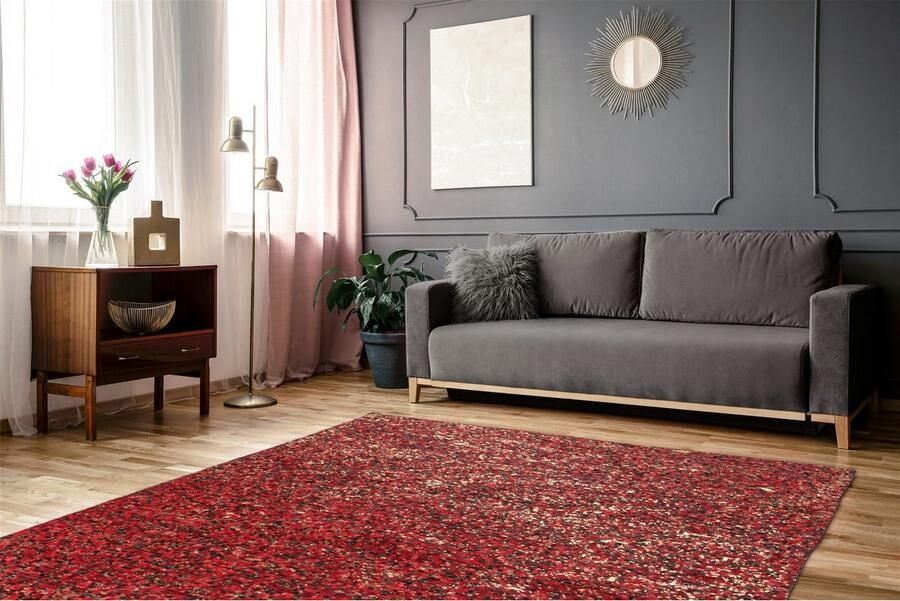 ARTE ESPINA Vloerkleed Finish 100 natuurlijk lederen tapijt met glanzende metallic kleur rug van vilt - Foto 2