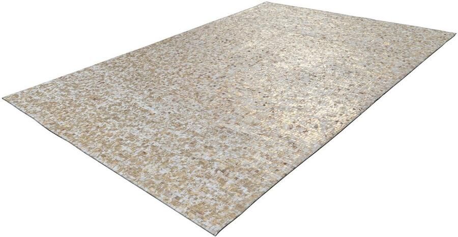 ARTE ESPINA Vloerkleed Finish 100 natuurlijk lederen tapijt met glanzende metallic kleur rug van vilt - Foto 2