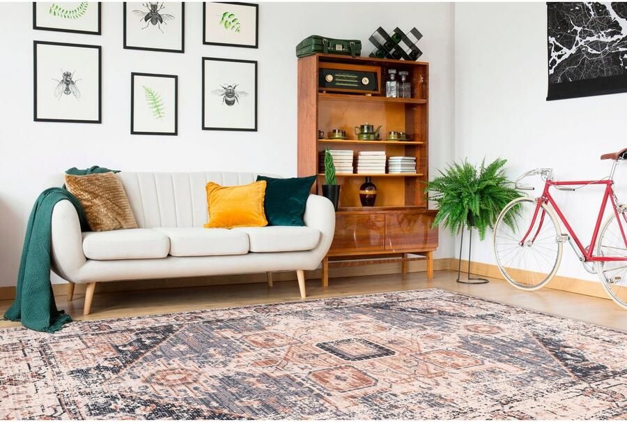 Home affaire Vloerkleed Aniela Katoenen vloerkleed woonkamer - Foto 3