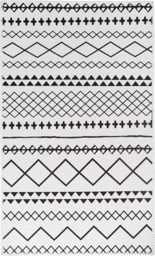Arte Espina Maya 200 x 290 cm Vloerkleed Wit Zwart - Foto 6