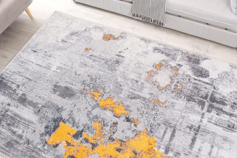 Arte Espina Peron 200 x 290 cm Vloerkleed Grijs Goud - Foto 3