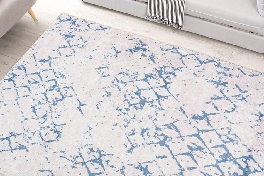 Arte Espina Peron 120 x 180 cm Vloerkleed Wit Blauw - Foto 3