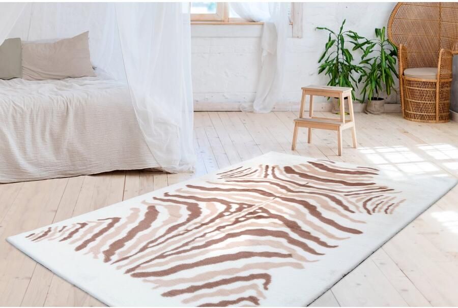 ARTE ESPINA Vloerkleed Rabbit Animal 400 Knusse hoogpolige tapijt handgetuft met katoen achterkant - Foto 4