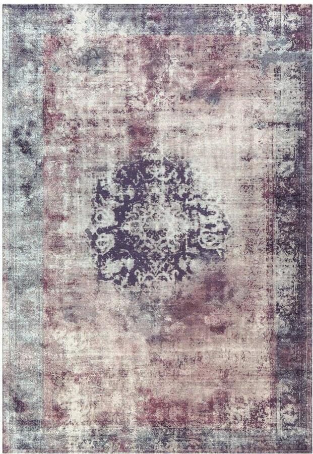 My home Vloerkleed Nelio Vintage-design used look korte pool vloerkleed met randdessin - Foto 4
