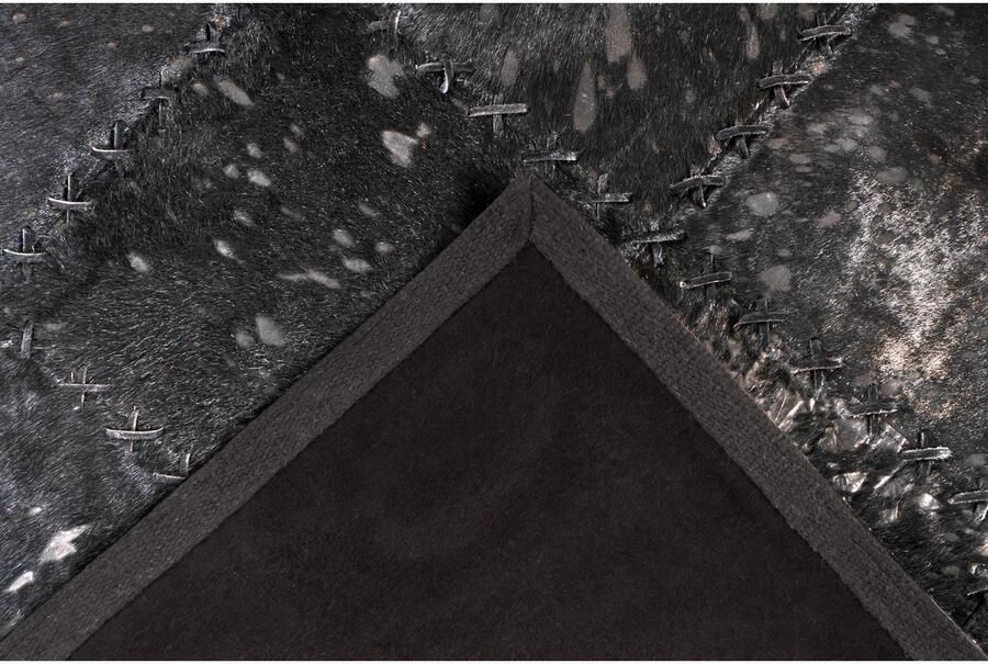 Calo-deluxe Vachtvloerkleed Rankel 205 leren tapijt kleurige patchwork unieke stukken echt rundsleder woonkamer - Foto 5