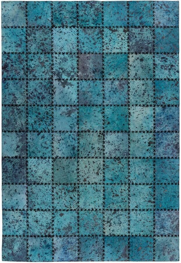 ARTE ESPINA Vloerkleed Voila 100 handgenaaid vlakpolig tapijt in patchwork-ontwerp.