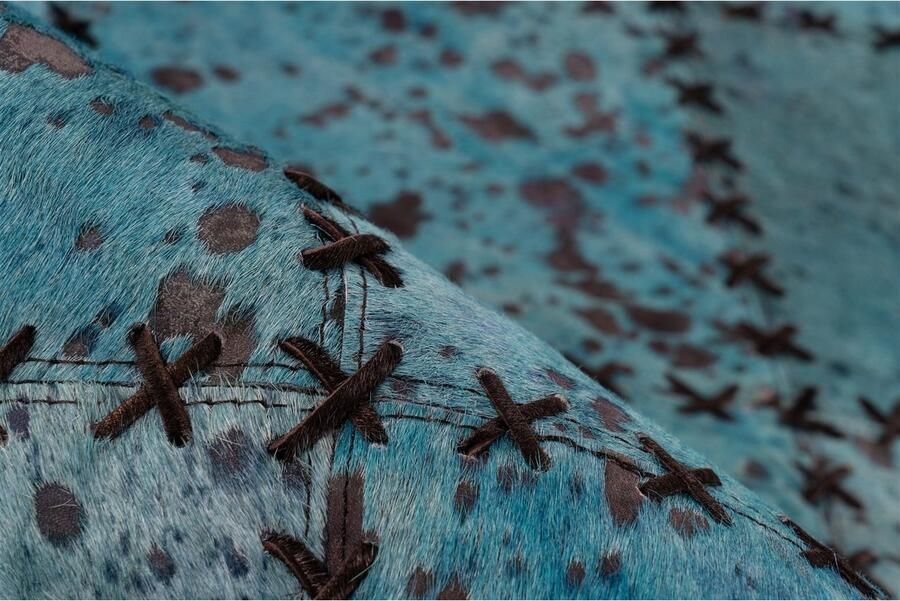 ARTE ESPINA Vloerkleed Voila 100 handgenaaid vlakpolig tapijt in patchwork-ontwerp. - Foto 2