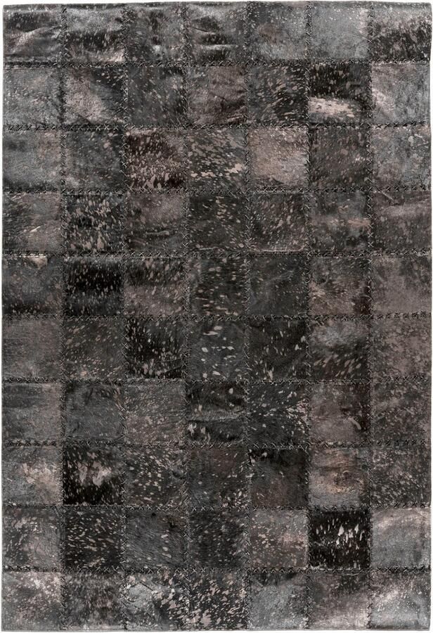 Calo-deluxe Vachtvloerkleed Rankel 205 leren tapijt kleurige patchwork unieke stukken echt rundsleder woonkamer - Foto 3