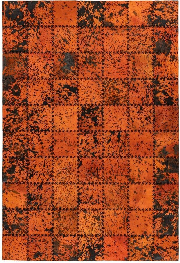 ARTE ESPINA Vloerkleed Voila 100 handgenaaid vlakpolig tapijt in patchwork-ontwerp.