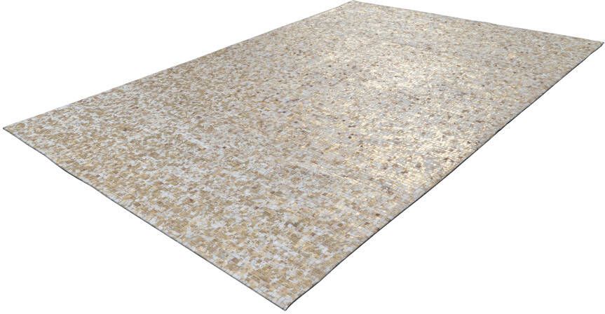 ARTE ESPINA Vloerkleed Finish 100 natuurlijk lederen tapijt met glanzende metallic kleur rug van vilt - Foto 4
