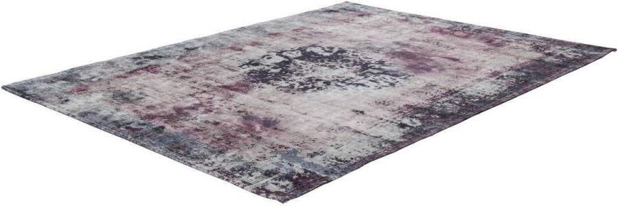 My home Vloerkleed Nelio Vintage-design used look korte pool vloerkleed met randdessin - Foto 8