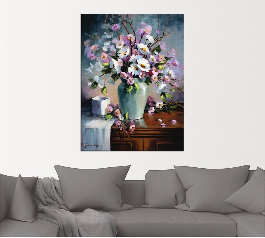 Artland Aluminium dibond print Appel en kersenbloesem geschikt voor binnen en buiten buitenafbeelding - Foto 4